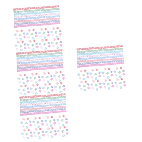 Artibetter 4 Sätze Origami Urlaubsstern Dekorationen Sterne Streifen Bausatz Papier 1080 Stück * 4 von Artibetter