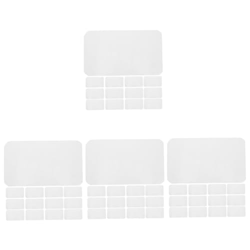Artibetter 4 Sätze Sublimationsaufkleber Thermoband Blanko-aufkleber Zur Wärmeübertragung Überweisen Leerzeichen Für Wärmeübertragungsband Drücken Name Pip Weiß 50 Stück * 4 von Artibetter