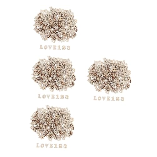 Artibetter 4 Sätze Teiliges Holzbuchstaben Und Zahlen Set Naturbelassene Kleine Holzbuchstaben Blanko Holznummern Für Kreative Diy Bastelprojekte Frühe Lernhilfe Vielseitig Für 200 Stück * 4 von Artibetter
