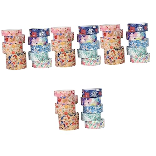 Artibetter 4 Sätze Washi Tape Mit Frischem Blumenmuster Dekorative Klebebänder Für Scrapbooking Und Diy Projekte Vielseitige Klebebänder Für Journaling Und Bastelarbeiten 9 Rollen * 4 von Artibetter