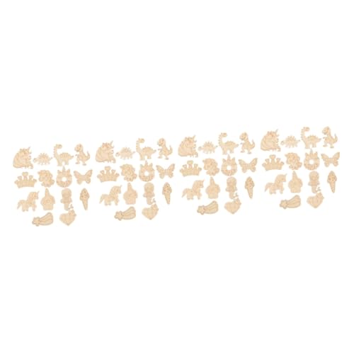 Artibetter 4 Stück 1 Taschen leer Bastelmaterial holzscheiben decoratiuni craciun dekoringe ziernieten dekoration unfertige Holzspäne Holzhandwerk unvollendet Holzspäne für DIY hölzern Beige von Artibetter