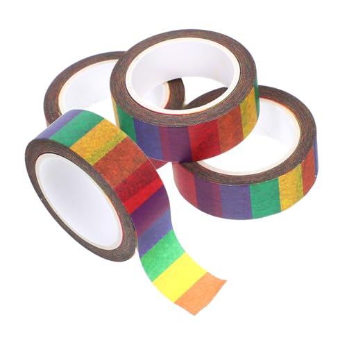 Artibetter 4 Stück Buntes Washi Tape Teilig Künstlerisch Gestreift Flexibles Langlebiges Papier Klebeband für Scrapbooking Journals DIY Bastelarbeiten und Dekorative Aufkleber Artibetter 4 Stück Buntes Washi Tape Teilig Künstlerisch Gestreift Flexibles Langlebiges Papier Klebeband für Scrapbooking Journals DIY Bastelarbeiten und Dekorative Aufkleber von Artibetter