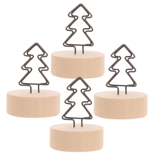 Artibetter 4 Stück Holzsockel Memo und Fotoklammern mit Eisendraht Kreative Tischkartenhalter für Weihnachten Party und Büro Wiederverwendbare und Platzkartenhalter Artibetter 4 Stück Holzsockel Memo und Fotoklammern mit Eisendraht Kreative Tischkartenhalter für Weihnachten Party und Büro Wiederverwendbare und Platzkartenhalter von Artibetter