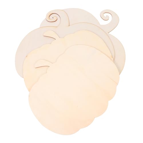 Artibetter 4 Stück Weiße Kürbisbretter Kürbisausschnitte Herbstliche Form Bemalbare Halloween Kürbisse Dekoration Für Den Außenbereich Unlackiert Für Feiertage Küche von Artibetter