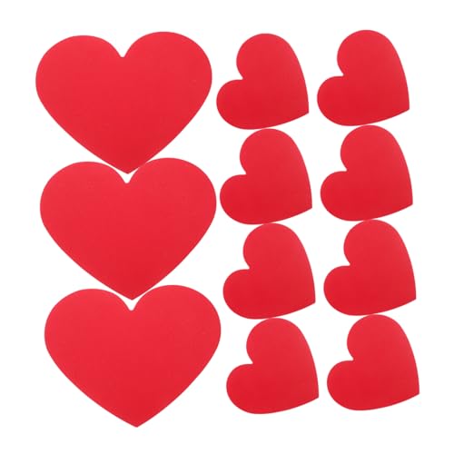 Artibetter 40 Stück Liebeskarte Party Herz Karte Willkommen Karte in Herzform valentinstag karten grußkarten set papierherzen valentinstag herzausschnitte papier Herz-Notizkarten rot von Artibetter