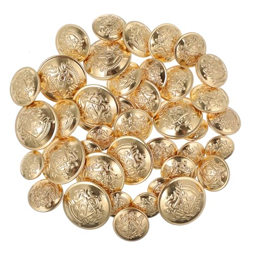 Artibetter 40Stücke Vintage Messing Nähknöpfe für Blazer und Anzüge Dekorative Metallknöpfe für DIY Langlebig und Vielseitig für Bekleidungsdekor und Handwerksprojekte Artibetter 40Stücke Vintage Messing Nähknöpfe für Blazer und Anzüge Dekorative Metallknöpfe für DIY Langlebig und Vielseitig für Bekleidungsdekor und Handwerksprojekte von Artibetter