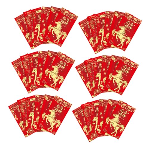Artibetter 48 Stück Jahr Des Pferdroten Pakets Geldbeutel Im Chinesischen Stil Frühling Festival Red Envelope Glückliches Geldpaket Frühlingsfest Lieferungen Mond Neujahrsgeldumschläge Papier Artibetter 48 Stück Jahr Des Pferdroten Pakets Geldbeutel Im Chinesischen Stil Frühling Festival Red Envelope Glückliches Geldpaket Frühlingsfest Lieferungen Mond Neujahrsgeldumschläge Papier von Artibetter