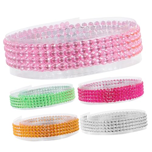 Artibetter 5 Rollen DIY Strasssteine Klebeband Farbiges Dekoratives Acryl Diamant Tape Selbstklebend Vielseitig für Basteln Tagebuch Geschenke und Scrapbook Dekoration Artibetter 5 Rollen DIY Strasssteine Klebeband Farbiges Dekoratives Acryl Diamant Tape Selbstklebend Vielseitig für Basteln Tagebuch Geschenke und Scrapbook Dekoration von Artibetter