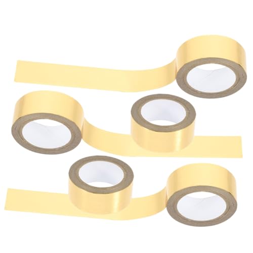 Artibetter 5 Rollen Monochromes Goldstempelband Sammelalbum Vinyl Grafikband Wandband dekorativ dünn Scrapbook-Klebebänder selber machen Scrapbook-Washi-Tape Scrapbook Decor bronzieren Golden Artibetter 5 Rollen Monochromes Goldstempelband Sammelalbum Vinyl Grafikband Wandband dekorativ dünn Scrapbook-Klebebänder selber machen Scrapbook-Washi-Tape Scrapbook Decor bronzieren Golden von Artibetter