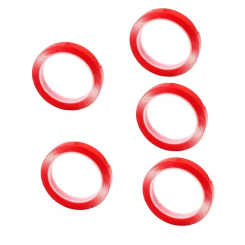 Artibetter 5 Rollen dickes doppelseitiges Klebeband Band schwere im Freien doppelseitiges Klebeband für hohe Beanspruchung Doppelseitiger Aufkleber für den Außenbereich rot von Artibetter