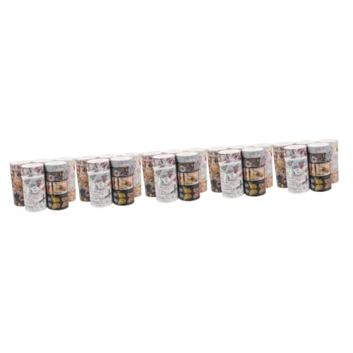 Artibetter 5 Sätze Ästhetisches Washi-tape Farbig Papier Klebeband Papierband Handwerk Blumenklebeband Dekorative Bänder Vintage Washi Tape Aufkleber 17 Rollen * 5 von Artibetter