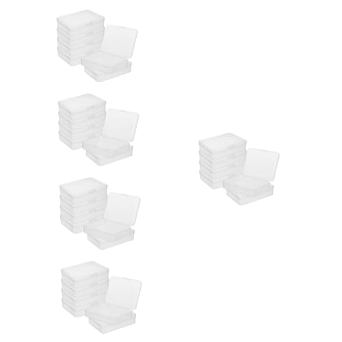 Artibetter 5 Sätze Aufbewahrungskiste Klein Klare Speicherbehälter Hochzeit Container Aufbewahrungsbehälter Für Schmuck Durchsichtiger Vorratsbehälter Plastik 6 Stück * 5 von Artibetter