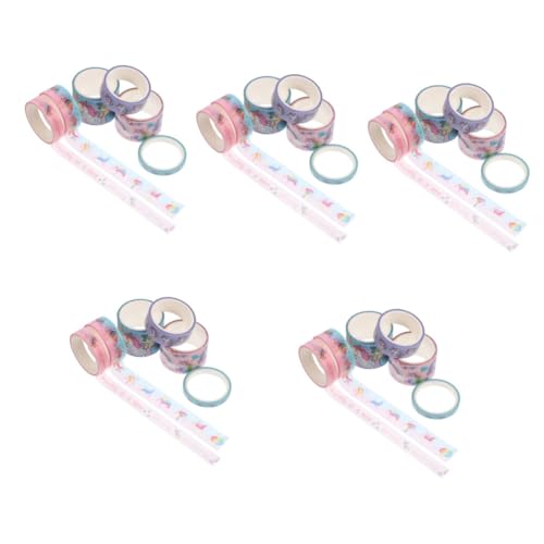 Artibetter 5 Sätze Cartoon Taschenband Süß Bunt Dekorativ Handbuch Basteln Scrapbook Klebeband Journal Scrapbooking Planer Klebeband Scrapbook DIY Klebebänder 6 Rollen * 5 von Artibetter