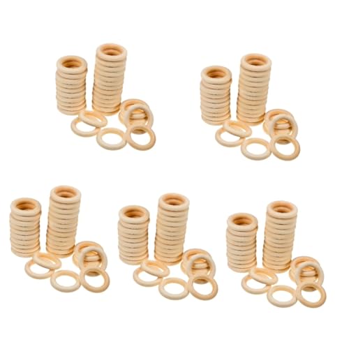 Artibetter 5 Sätze Makramee-zubehör Stöcke Zum Basteln Wohnkultur Ring Schlüssel Herstellung Kreise Zum Basteln Runden Erwachsene Bunt Unvollendet Jumbo-sticks Holz 30 Stück * 5 von Artibetter