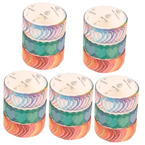 Artibetter 5 Sätze Selbstklebende Diy-klebebänder Sammelalbum Notizbuch Für Klebrig Schrott Tagebuchband Aufkleber Zum Basteln Washi Tape Diy Klebeband Scrapbook- Papier 3 Rollen * 5 Artibetter 5 Sätze Selbstklebende Diy-klebebänder Sammelalbum Notizbuch Für Klebrig Schrott Tagebuchband Aufkleber Zum Basteln Washi Tape Diy Klebeband Scrapbook- Papier 3 Rollen * 5 von Artibetter