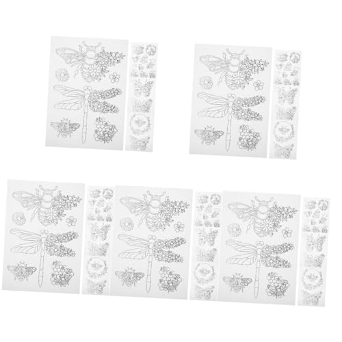 Artibetter 5 Sätze Stickstabilisator Löslich Wasser Diy Liefert Dekorative Stickvliese Nähenvorräte Haftvlies Für Maschinenstickerei Handnäh-stabilisatoren Papier 4 Blätter * 5 von Artibetter
