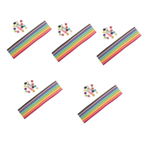Artibetter 5 Sätze Wunschflasche Origami Origami-sternenpapier Stern Aus Papier Streifen Für Bastelkasten Buntpapier Origami-papier Weihnachten Sterne Aus Papier Colorful 540 Stück * 5 Artibetter 5 Sätze Wunschflasche Origami Origami-sternenpapier Stern Aus Papier Streifen Für Bastelkasten Buntpapier Origami-papier Weihnachten Sterne Aus Papier Colorful 540 Stück * 5 von Artibetter