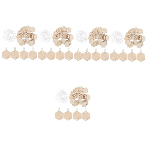 Artibetter 5 Stück 1 Handgeschnitztes Hängeschild Heimdekoration Anhänger Buchstaben Zubehör Schmuckkette Ausstellungsringe Kit UV Stift Keks Bastelstäbe Makramee Ahorn von Artibetter