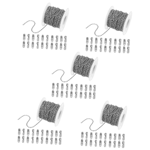 Artibetter 5 Stück 24 DIY Schmuckzubehör Kupfer Eisen Edelstahl Wellenperlenkette Buchstabenperlen Perlen Wolfram Silber Kette Halskette Für Frauen Armbänder Freundschaftsarmband Bastelset Artibetter 5 Stück 24 DIY Schmuckzubehör Kupfer Eisen Edelstahl Wellenperlenkette Buchstabenperlen Perlen Wolfram Silber Kette Halskette Für Frauen Armbänder Freundschaftsarmband Bastelset von Artibetter