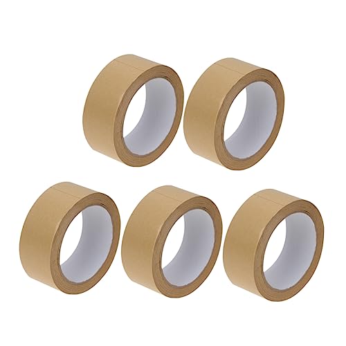 Artibetter 5 Stück Kraftpapier Klebebänder Solid Farben Dekorative Geschenkverpackung für DIY Bastelprojekte für Party und Geschenkanwendungen von Artibetter