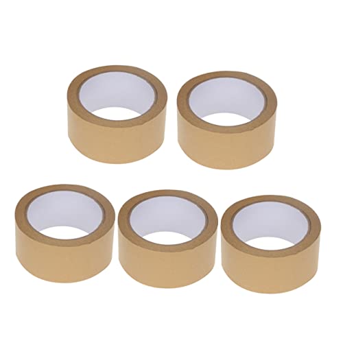 Artibetter 5 Stück Kraftpapier Klebeband Solidfarben Dekorative Geschenkverpackungsband für DIY Projekte zum Basteln und Verpacken von Geschenken von Artibetter