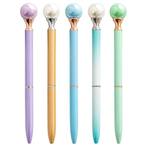 Artibetter 5 Stück Kugelschreiber kreativer Schreibstift Schreibwaren Stifte Schreibzubehör Multifunktionsstift Ergonomisch tragbarer Schreibstift Haushalt Stift Metall von Artibetter