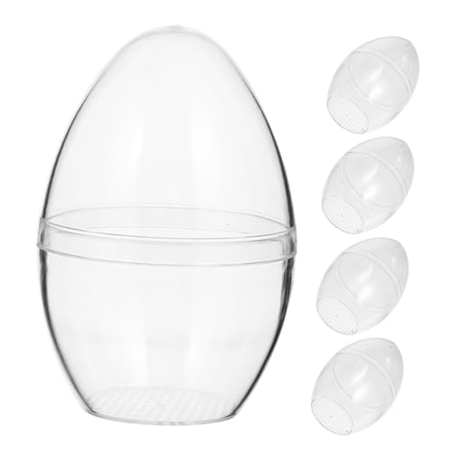 Artibetter 5 Stück Ostern Transparente Eierball Plastikkugel Durchsichtige Kugeln Aus Kunststoff Plastikfüllbare Eier Klar Plastikeier Befüllbar Großes Füllbares Klares Ei Frühlingssattei P.s von Artibetter