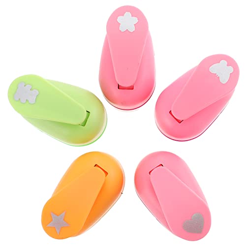 Artibetter 5 Stück Teiliges Cartoon Papierstanzer Tragbare DIY Motivlocher für Scrapbooking Fotoalben Grußkarten Kinderfreundlich Ergonomisch Vielseitig für Bastelprojekte und Artibetter 5 Stück Teiliges Cartoon Papierstanzer Tragbare DIY Motivlocher für Scrapbooking Fotoalben Grußkarten Kinderfreundlich Ergonomisch Vielseitig für Bastelprojekte und von Artibetter