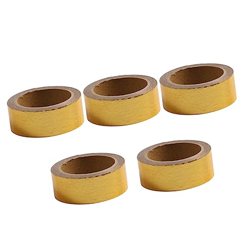 Artibetter 5 Stück Teiliges Dekorative Klebebänder mit Goldprägung DIY Geschenkverpackung Scrapbooking Kalenderdekoration Handaccount Planer Hochwertige Papierbänder für Zuhause und von Artibetter