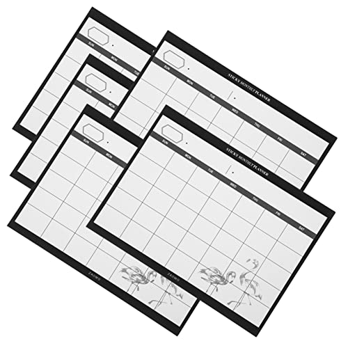 Artibetter 5 Stück Teiliges Desktop Planungs Notizbuch Abreißbares Notizbuch für Büro Planungs Notepad für Effektive Organisation und Tägliche Nutzung von Artibetter