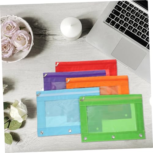 Artibetter 5 Stück Teiliges Oxford Büro Ordner Taschen Reißfest Wasserabweisend Vielseitige Dokumenten und Stifttasche für Büro Zuhause und Reisen Kompatibel mit Ordnern Farblich Sortiert von Artibetter