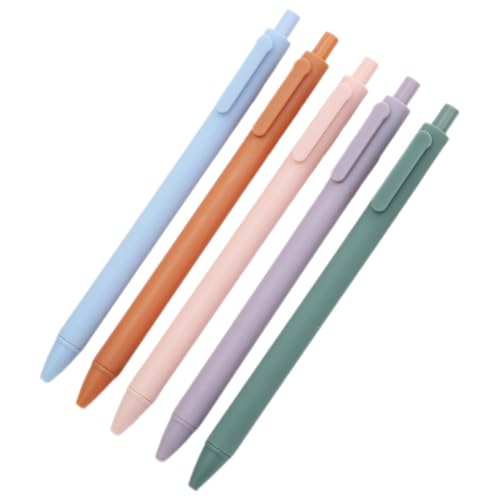 Artibetter 5 Stück Teiliges Pastell Gel Kugelschreiber Einziehbare Schwarze Gelstifte für Schüler Schnelltrocknend Ergonomisch Leicht für Schule Büro Alltag Artibetter 5 Stück Teiliges Pastell Gel Kugelschreiber Einziehbare Schwarze Gelstifte für Schüler Schnelltrocknend Ergonomisch Leicht für Schule Büro Alltag von Artibetter
