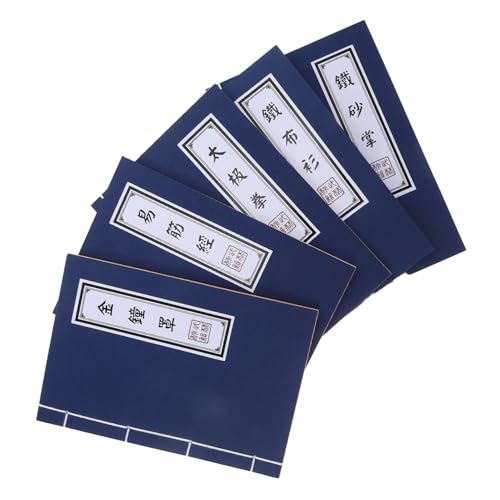Artibetter 5 Stück Vintage Chinesisches Notizbuch Kung-fu-thema Retro Lineare Bindung Leeres Papier Kraftpapier als Cosplay Requisit Tagebuch Schreibbuch für Schule und Büro Artibetter 5 Stück Vintage Chinesisches Notizbuch Kung-fu-thema Retro Lineare Bindung Leeres Papier Kraftpapier als Cosplay Requisit Tagebuch Schreibbuch für Schule und Büro von Artibetter