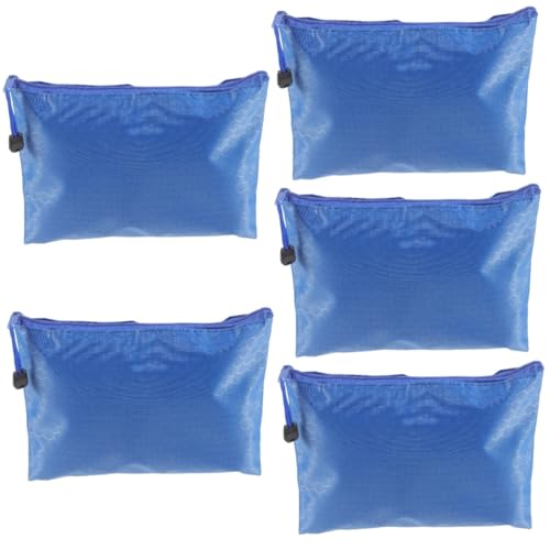 Artibetter 5 Stück Werkzeugtasche mit Reißverschluss Aktentasche Aufbewahrungstasche für Werkzeuge storage pockets storage bags geldbörsen Reißverschlusstasche Werkzeugorganisator Stoff Blue von Artibetter