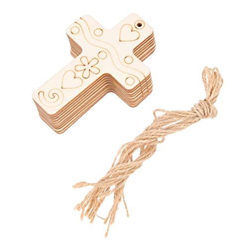 Artibetter 50 Sätze Teiliges DIY Holz Kreuz Anhänger zum Bemalen für Robuste Holzscheiben mit Feiner Verarbeitung Kreative Bastelidee für Ostern Weihnachten Sonntagsschule und Artibetter 50 Sätze Teiliges DIY Holz Kreuz Anhänger zum Bemalen für Robuste Holzscheiben mit Feiner Verarbeitung Kreative Bastelidee für Ostern Weihnachten Sonntagsschule und von Artibetter