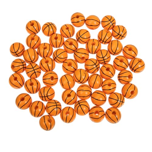 Artibetter 50 Stück Basketball Holzperlen Spacer Beads zum Auffädeln Bunte DIY Schmuckperlen für Armband Halskette Basteln Langlebige Bedruckte Holzperlen für Kreative Schmuckherstellung Artibetter 50 Stück Basketball Holzperlen Spacer Beads zum Auffädeln Bunte DIY Schmuckperlen für Armband Halskette Basteln Langlebige Bedruckte Holzperlen für Kreative Schmuckherstellung von Artibetter