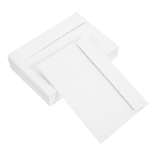 ARTIBETTER 50 Stück Kraftpapierbeutel Einladungsbrief Mailer Karte Hochzeit Umschläge aus Pappe braune Umschläge Briefumschläge Umschläge aus braunem Papier Briefumschlag Weiß von Artibetter