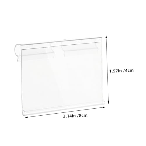 Artibetter 50 Stück Teiliges PVC Etikettenhalter Transparent Widerstandsfähig und Vielseitig Drahtregal Zubehör für Supermarkt Einzelhandel Preisschildhalter für Einfache und Artibetter 50 Stück Teiliges PVC Etikettenhalter Transparent Widerstandsfähig und Vielseitig Drahtregal Zubehör für Supermarkt Einzelhandel Preisschildhalter für Einfache und von Artibetter