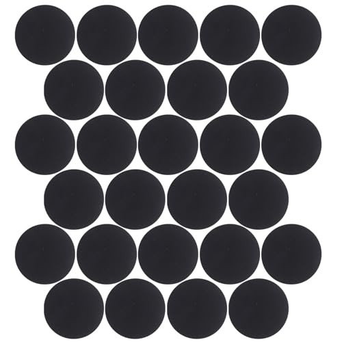 Artibetter 500 Stück Selbstklebende Filzpunkte Kreative Filzaufkleber für DIY Projekte Schwarz für Bekleidungsdekoration und Bastelarbeiten von Artibetter