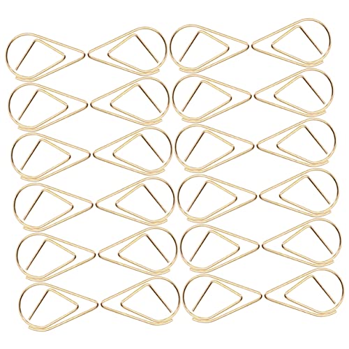 Artibetter 50Stücke Kleine Metall Büroklammern Wassertropfenform Praktische Papierclips für Notizen Dokumente Fotos Vielseitige Büroklammern für Schule und Büro Goldfarbenes Design Artibetter 50Stücke Kleine Metall Büroklammern Wassertropfenform Praktische Papierclips für Notizen Dokumente Fotos Vielseitige Büroklammern für Schule und Büro Goldfarbenes Design von Artibetter