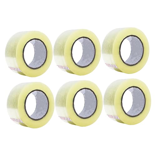 Artibetter 6 Rollen Klarer Verpackungsband Starkes Klebeband für Kartonversiegelung und Versand Transparent und Langlebig für Sicheren Paketversand von Artibetter