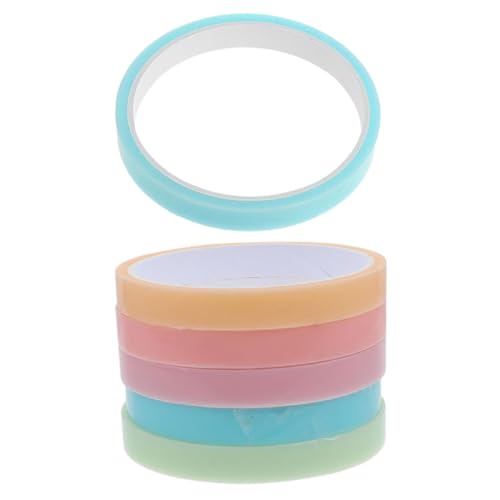Artibetter 6 Rollen Klebebänder Haftklebebänder für Projekte Stressabbauende Klebebänder Macaron Farben für Bastelarbeiten und Schulbedarf von Artibetter