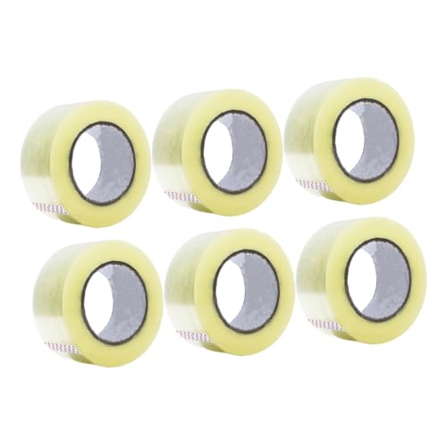 Artibetter 6 Rollen Starkes Geräuscharmes Transparentes Klebeband Einseitig Selbstklebend Hohe Haftkraft Reißfest für Verpackungskartons und Versand Geeignet Artibetter 6 Rollen Starkes Geräuscharmes Transparentes Klebeband Einseitig Selbstklebend Hohe Haftkraft Reißfest für Verpackungskartons und Versand Geeignet von Artibetter
