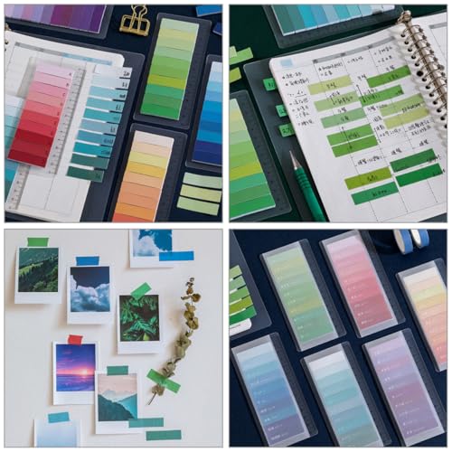 Artibetter 6 Sätze Farbverlauf Haftmarker Multi Function Sticky Flags Schmale Leichte Page Marker für Haushalt Büro Notizen Klassifizierung Tragbare Klebezettel Je Artibetter 6 Sätze Farbverlauf Haftmarker Multi Function Sticky Flags Schmale Leichte Page Marker für Haushalt Büro Notizen Klassifizierung Tragbare Klebezettel Je von Artibetter