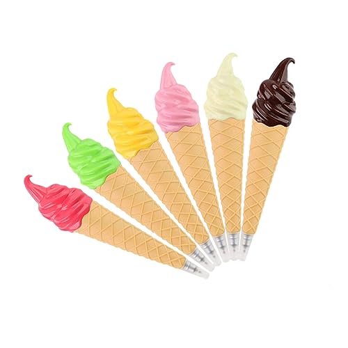 Artibetter 6 Stück Eiscreme Kugelschreiber Niedliche Eiskegel Form Kreative Stifte für Schule und Büro Ergonomisches Design Langanhaltender Komfort für Schüler Artibetter 6 Stück Eiscreme Kugelschreiber Niedliche Eiskegel Form Kreative Stifte für Schule und Büro Ergonomisches Design Langanhaltender Komfort für Schüler von Artibetter