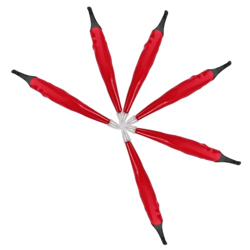 Artibetter 6 Stück Kugelschreiber -Kühlschrankaufkleber Kind bunt mehrfarbig Kerl Leute Stifte für die Party kreative Kugelschreiber für Partys Schülern Briefpapier Magnet rot von Artibetter