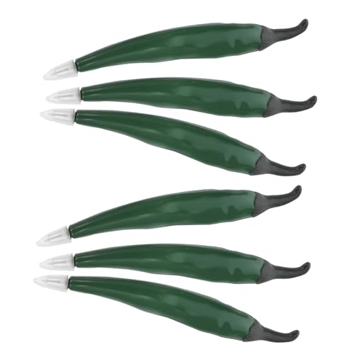 Artibetter 6 Stück Kugelschreiber -Kühlschrankaufkleber ästhetisch Gemüsestift süße Stifte Bunte Stifte Kugelschreiber in Pfefferform Festival-Kugelschreiber Magnet Green Artibetter 6 Stück Kugelschreiber -Kühlschrankaufkleber ästhetisch Gemüsestift süße Stifte Bunte Stifte Kugelschreiber in Pfefferform Festival-Kugelschreiber Magnet Green von Artibetter