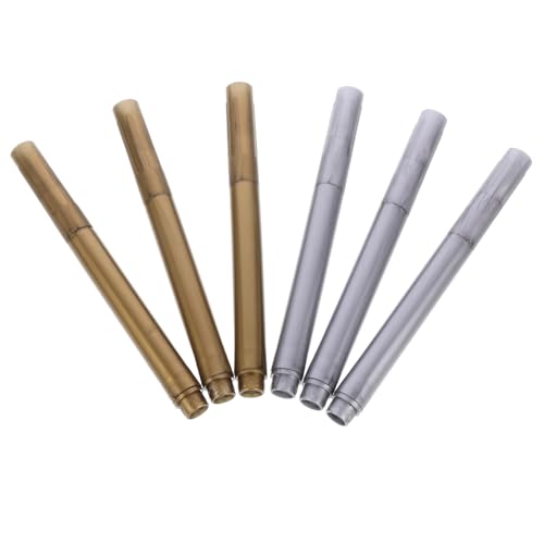 Artibetter 6 Stück Marker für Weingläser Wiederverwendbare Farbstifte für Präzises Zeichnen Keramik Metall und für Partys und Kreative Bastelprojekte von Artibetter