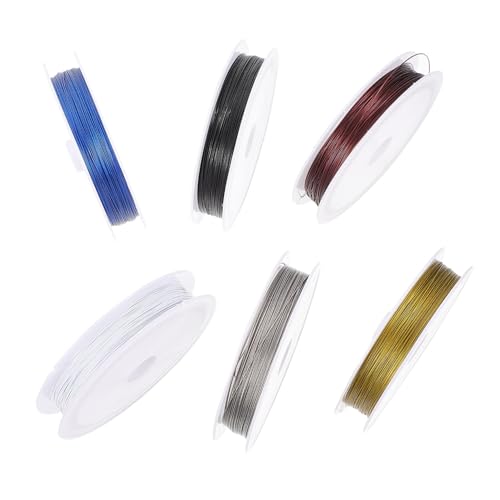 Artibetter 6 Stück Teiliges Buntes Flexibler Korrosionsbeständiger Basteldraht für Schmuckherstellung Perlenfädeln Armbänder Halsketten und DIY kreativprojekte Artibetter 6 Stück Teiliges Buntes Flexibler Korrosionsbeständiger Basteldraht für Schmuckherstellung Perlenfädeln Armbänder Halsketten und DIY kreativprojekte von Artibetter
