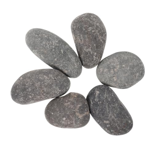 Artibetter 6 Stück Teiliges Flacher Bemalbarer Steine DIY Malsteine für Kreative Kinderhandwerke Glatte Oberfläche für Bunte Steinmalerei und Persönliche Dekoration von Artibetter